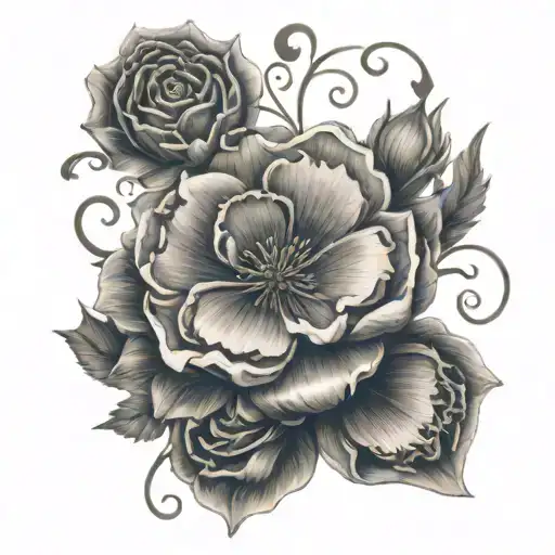 Flower And Words I Love You