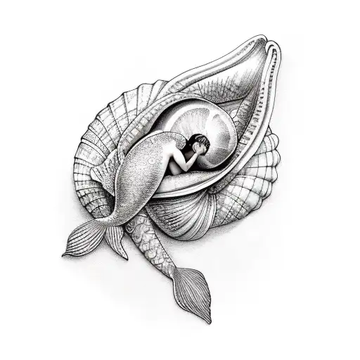 Mermaid In A Shell