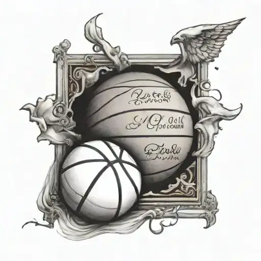 Bible Verse And Basketball Merging