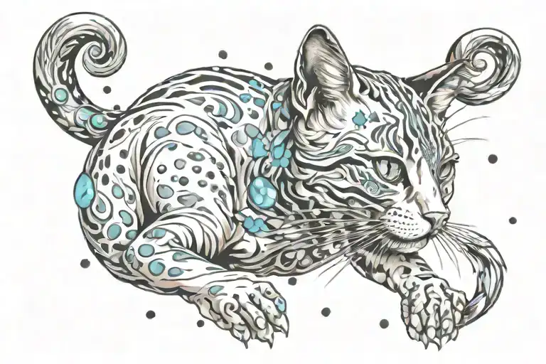 Aquarius Constellation Cats Cards Weapons