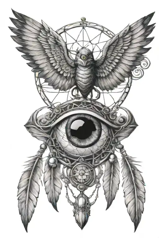 Scarab Spirit Dreamcatcher Eye Horus