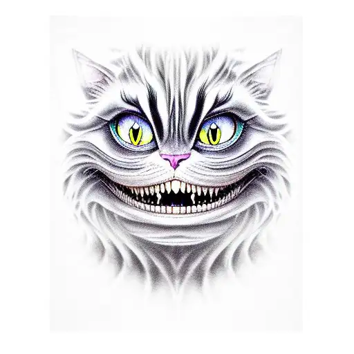 The Cheshire Cat Coming Out Of A Black Hole In The Universe