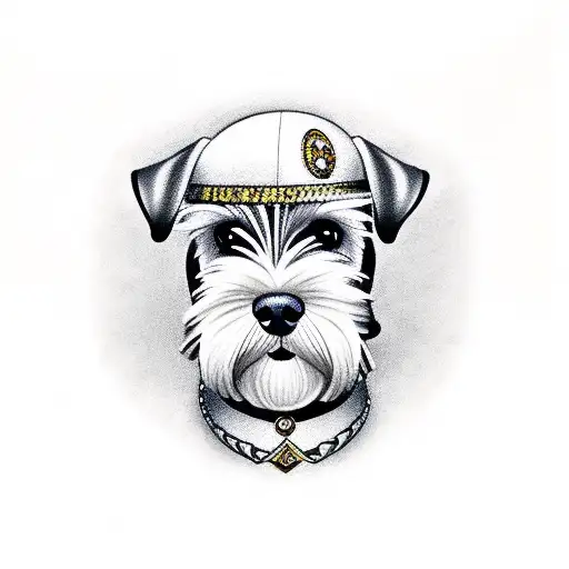 Schnauzer Dog Face Hugging Me