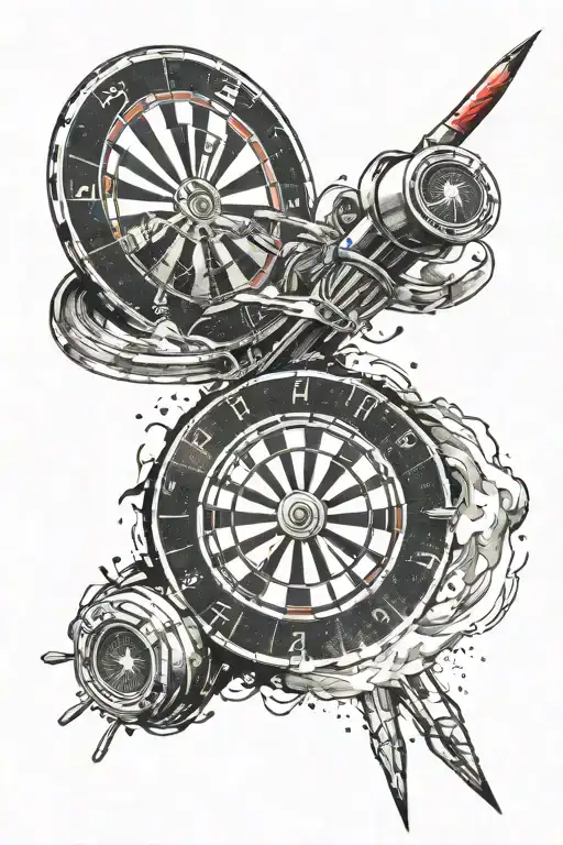 A Dart Hitting The Bullseye