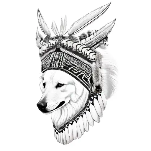 Headdress On Animal Head