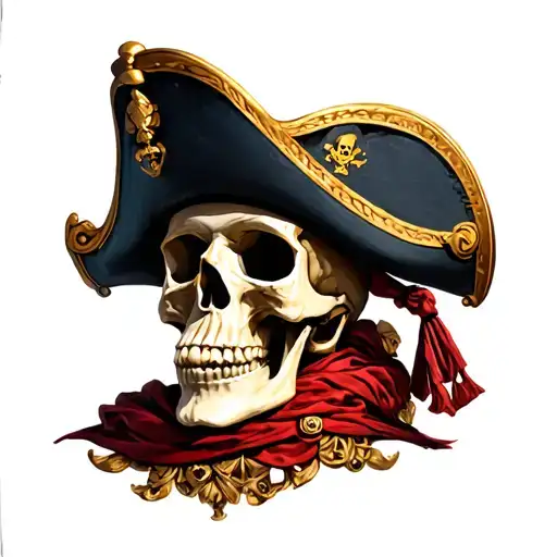 Skull With Pirates Cloth