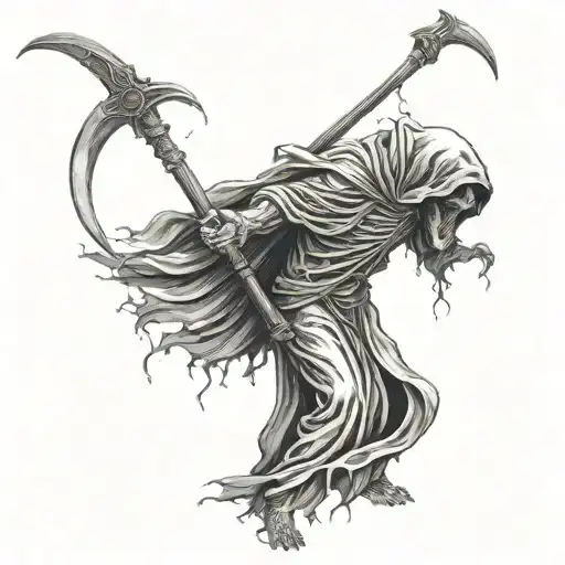 Grim Reaper Bloody Scythe