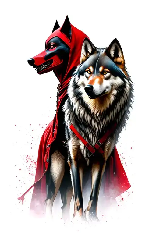 Redhood And The Wolf Standing