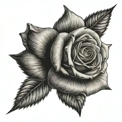 Rose With Script In It