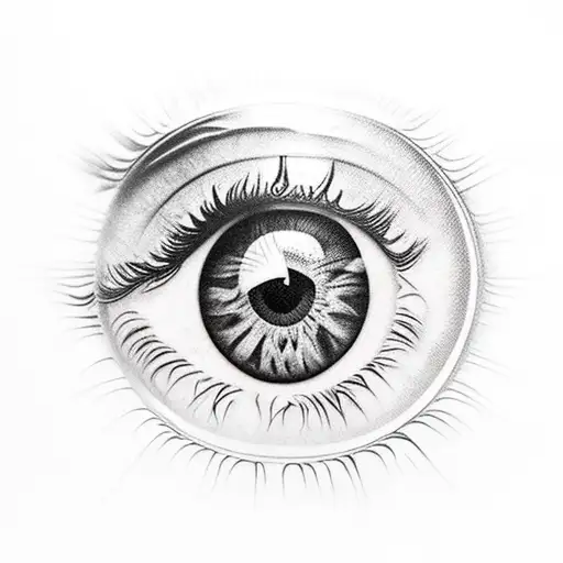 Realistic Eye In Roman Style