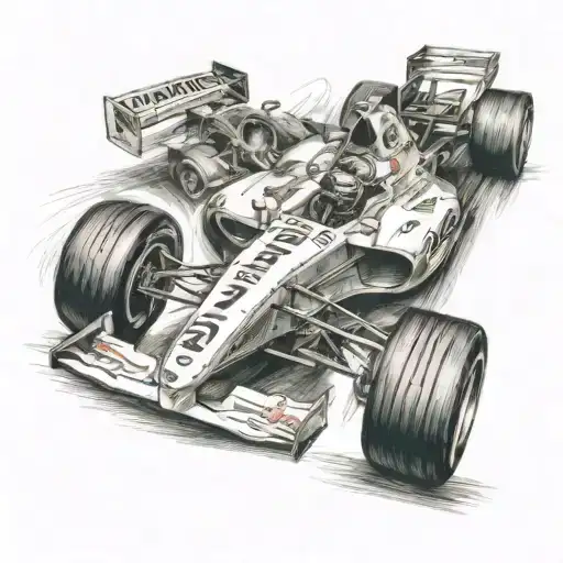 Formula 1 Car Speeding