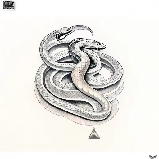 Jesus Against Lucifer In Snake Form