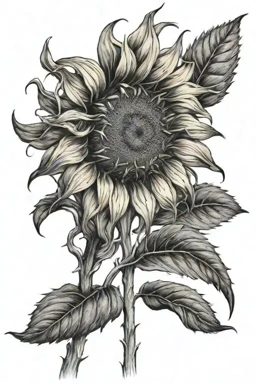 Dark Drooping Sunflower