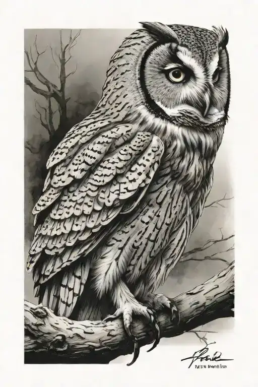 Owl Perched