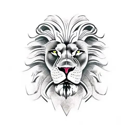 Half Lion Head Half Spartan Helmet