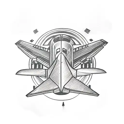 Plane Taking Off From A Book