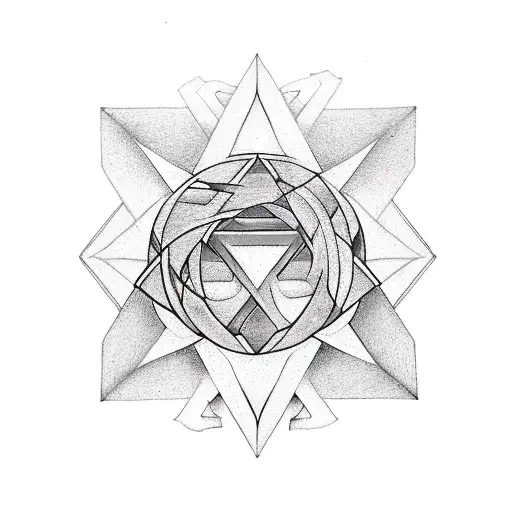 Symbol Of The Four Natural Elements And Within The Triangle The Natural Shape Of Each Element
