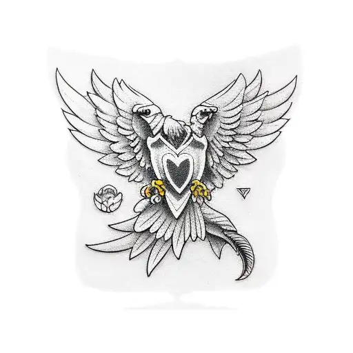 Filipino Eagle And Flower Forearm Sleeve