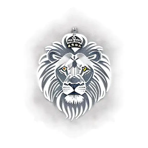 Lion With Real Madrid Logo