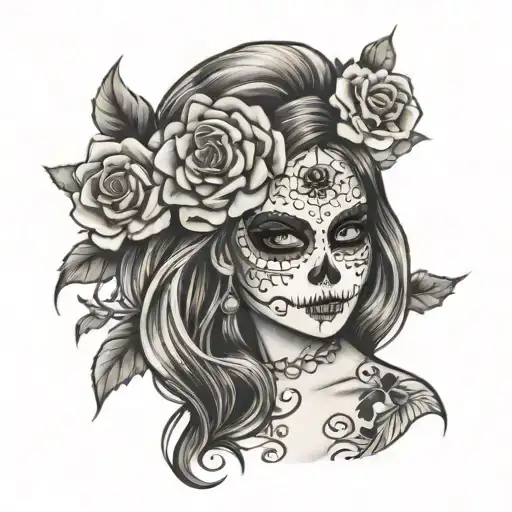 Day Of The Dead Girl Face