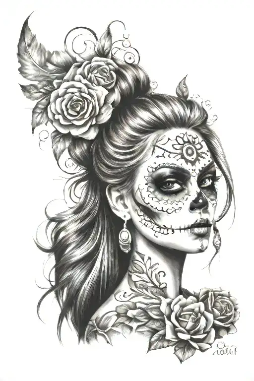 Day Of The Dead Girl Hair