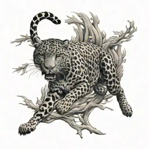 Leopard Running