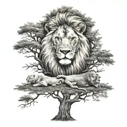 Lion Life Tree