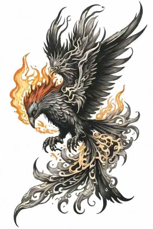Phoenix In Flames Throughout Its Entirety