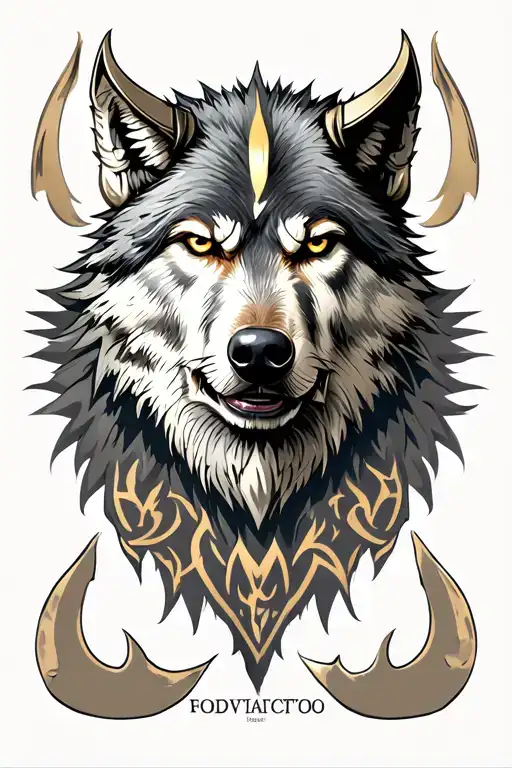 Loup Vikings Symbol