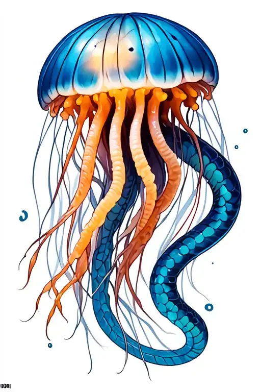 Greek Jellyfish With Snake Eyes