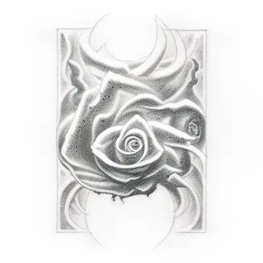 Nine Gates Of Hell By Dante In A Rose