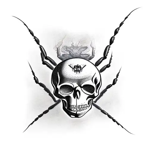 Spider With A Skull Back