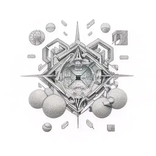 Micro Realism Renaissance With Geometric Shapes