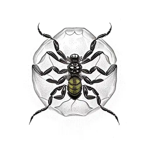 Scorpion Surrounded By Seven Deadly Sins