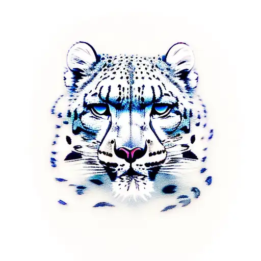 A Majestic Snow Leopard Perched On A Mountain Peak