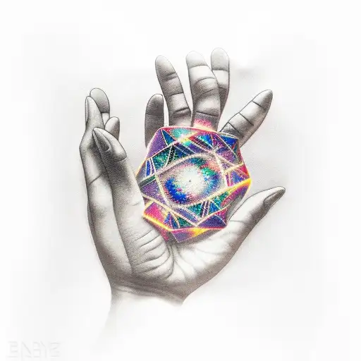 Hands Holding A Galaxy