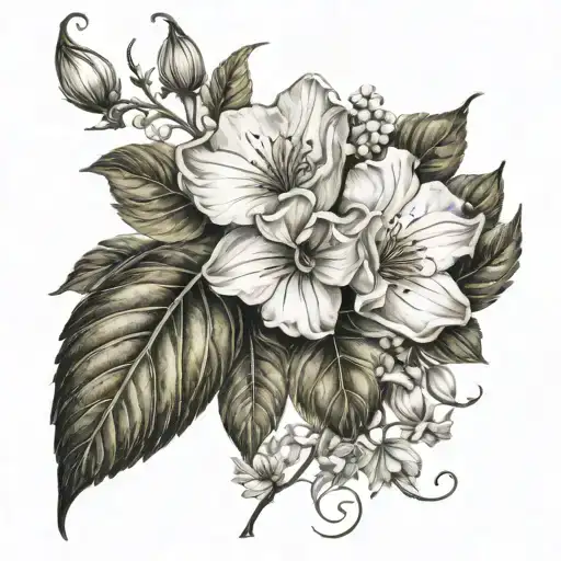 May And September Birth Flower With Vines