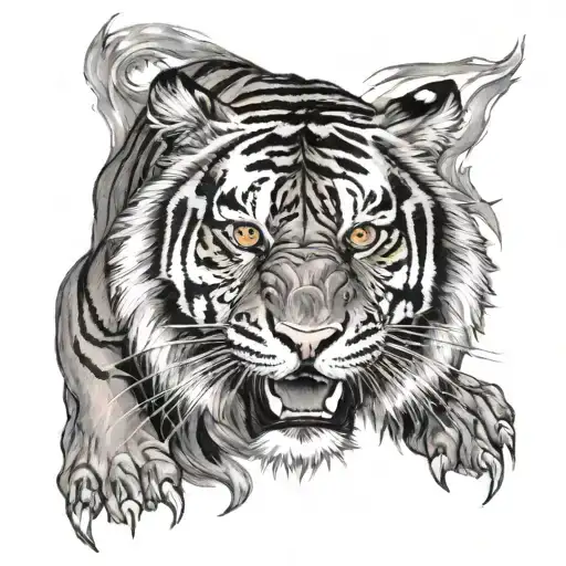 Clock An Tiger Roaring