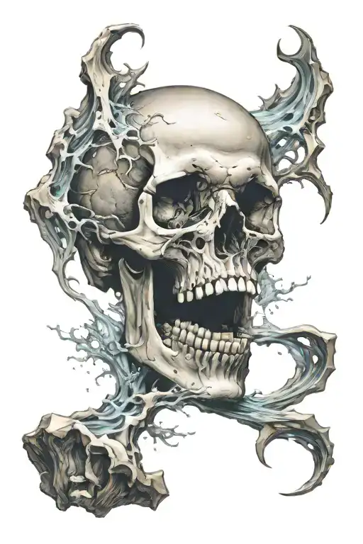 Underwater Cave In The Shape Of A Skull