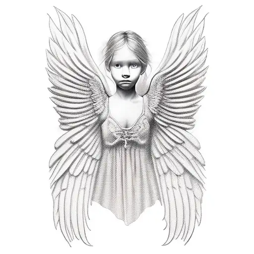 Name Adela Into A Angel Wings