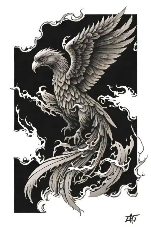 Phoenix Rising From The Ashes