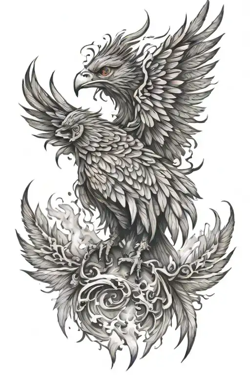 Phoenix Rising From The Ashes