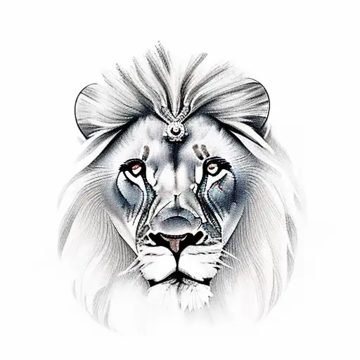 A Majestic Lion Standing On A Rocky Mountain Peak