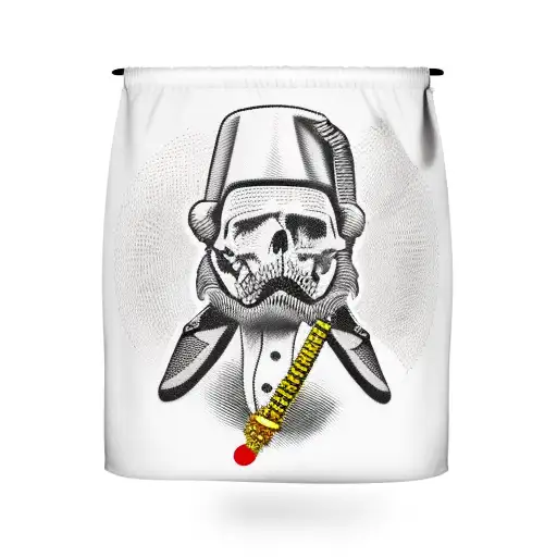 Jolly Rodger Flag That Is Red Instead Of Black