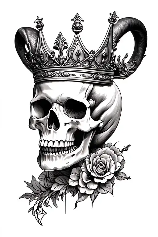 Crown Aries Skull
