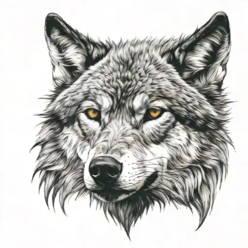 Wolf Head With The Words Let Them