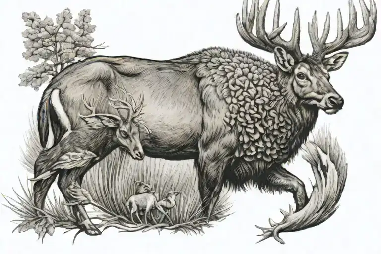 Deer Bear Turkey Fan