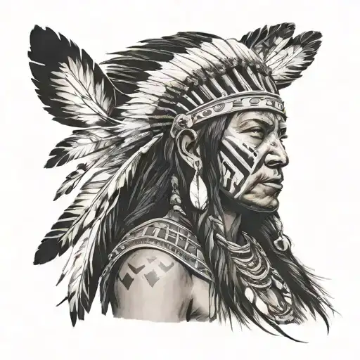 Native American Warrior Woman