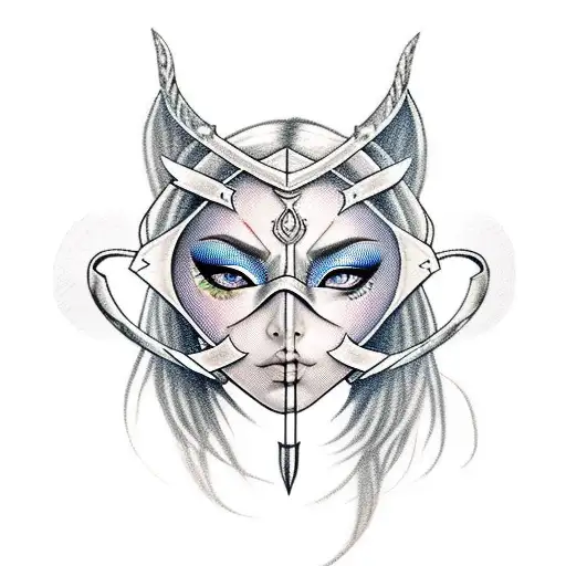 Masked Archer Girl With Beautiful Eyes