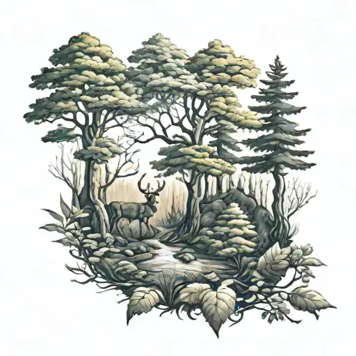 Forest Scene Beautiful